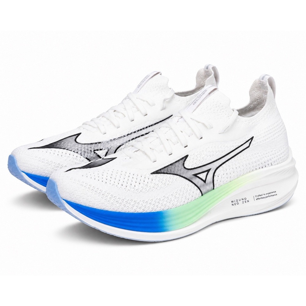 Mizuno Neo Zen White Blue Men's Size 11 Road Running Shoes Jogging Sneakers